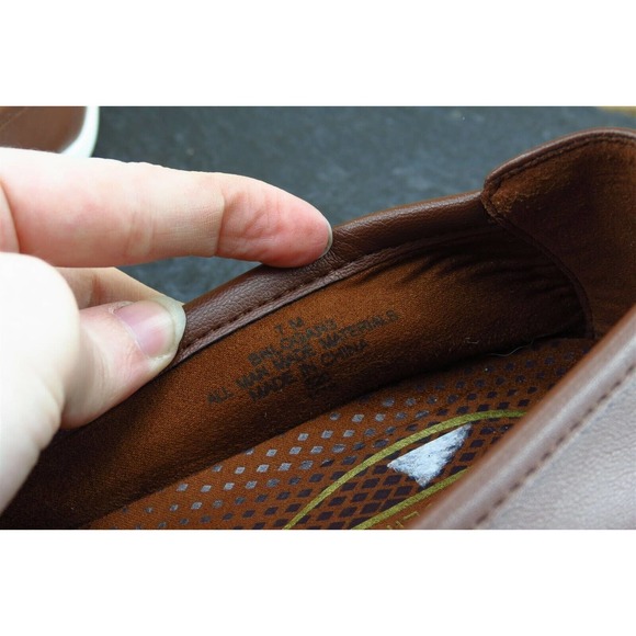 Bandolino Sz 7 M Brown Round Toe Flat Synthetic Logan - Picture 7 of 9